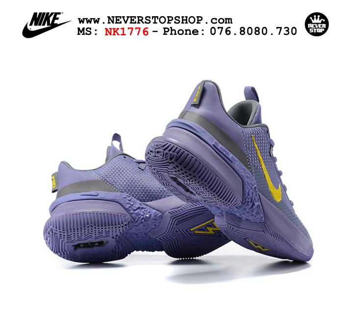 Giày bóng rổ Nike Lebron Ambassador 13 Tím vàng cổ thấp hàng chuẩn sfake replica chuyên outdoor giá tốt HCM