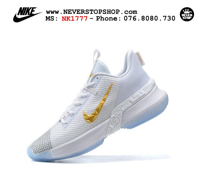 Giày bóng rổ Nike Lebron Ambassador 13 Trắng vàng cổ thấp hàng chuẩn sfake replica chuyên outdoor giá tốt HCM
