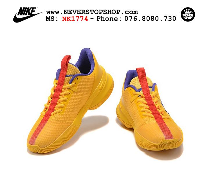 Giày bóng rổ Nike Lebron Ambassador 13 Vàng cổ thấp hàng chuẩn sfake replica chuyên outdoor giá tốt HCM