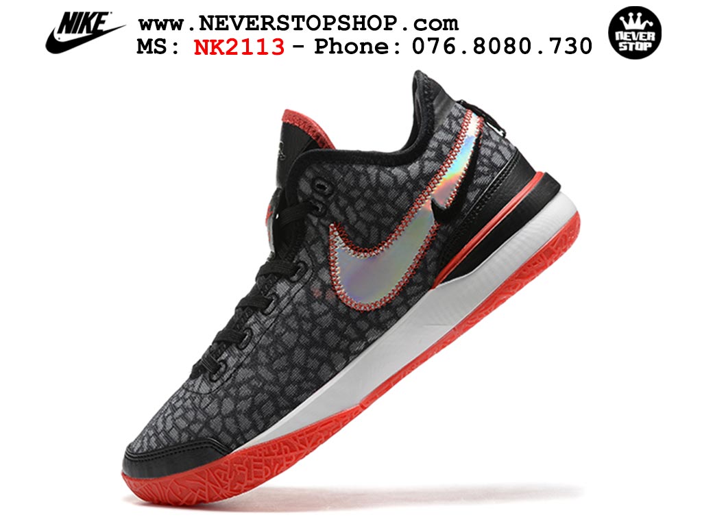 Giày Nike Zoom Lebron NXXT Gen Đen Đỏ bóng rổ nam cổ cao chuyên outdoor hàng đẹp chuẩn replica 1:1 giá rẻ tại NeverStop Sneaker Shop Quận 3 HCM
