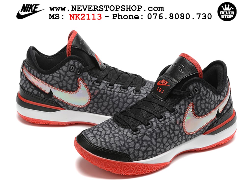 Giày Nike Zoom Lebron NXXT Gen Đen Đỏ bóng rổ nam cổ cao chuyên outdoor hàng đẹp chuẩn replica 1:1 giá rẻ tại NeverStop Sneaker Shop Quận 3 HCM