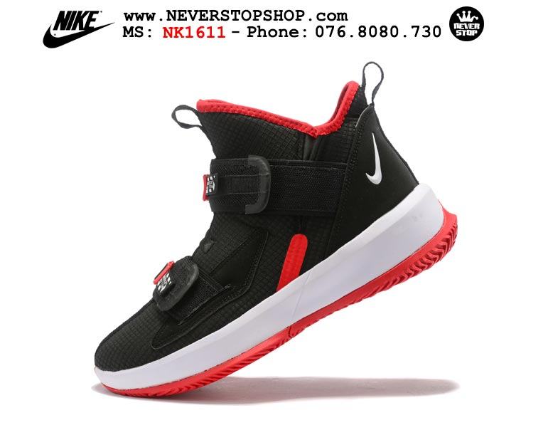 Giày bóng rổ Nike Lebron Soldier 13 Black Red hàng sfake replica giá rẻ HCM