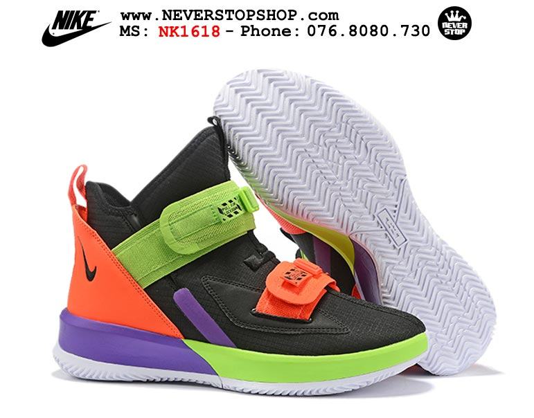 Giày bóng rổ Nike Lebron Soldier 13 Thunder Grey hàng sfake replica giá rẻ HCM
