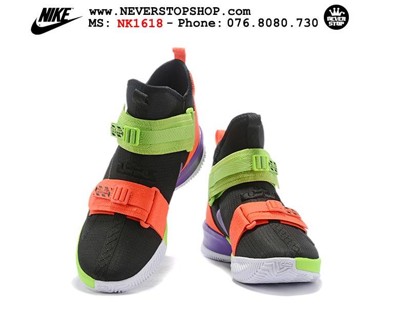 Giày bóng rổ Nike Lebron Soldier 13 Thunder Grey hàng sfake replica giá rẻ HCM