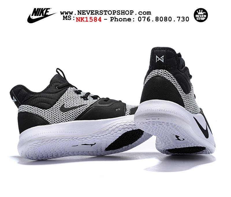 Giày bóng rổ Nike PG 3.0 Black White outdoor hàng sfake replica giá rẻ tốt nhất HCM