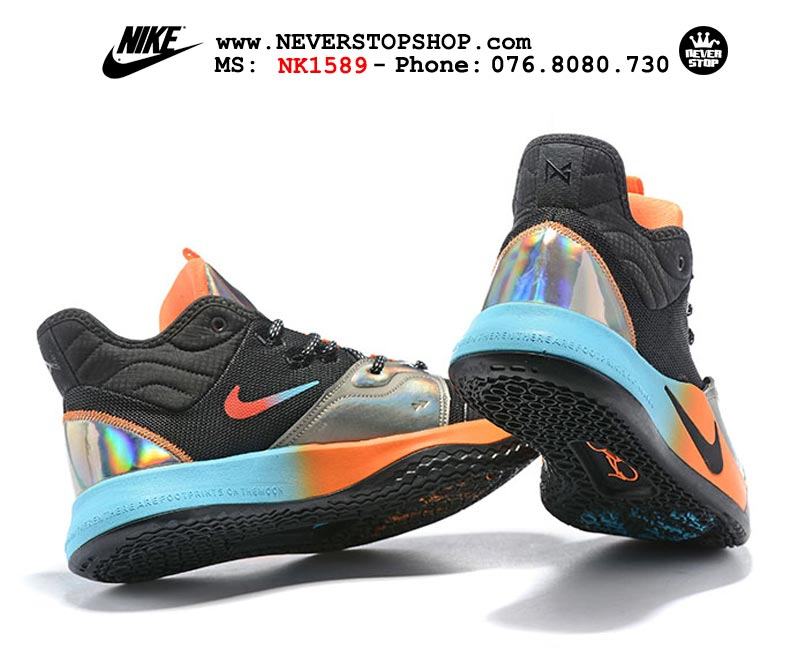 Giày bóng rổ Nike PG 3.0 Iridescent Orange Blue outdoor hàng sfake replica giá rẻ tốt nhất HCM