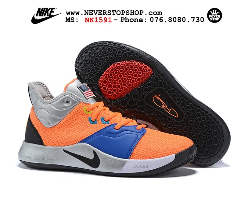 Giày bóng rổ Nike PG 3.0 NASA Orange outdoor hàng sfake replica giá rẻ tốt nhất HCM