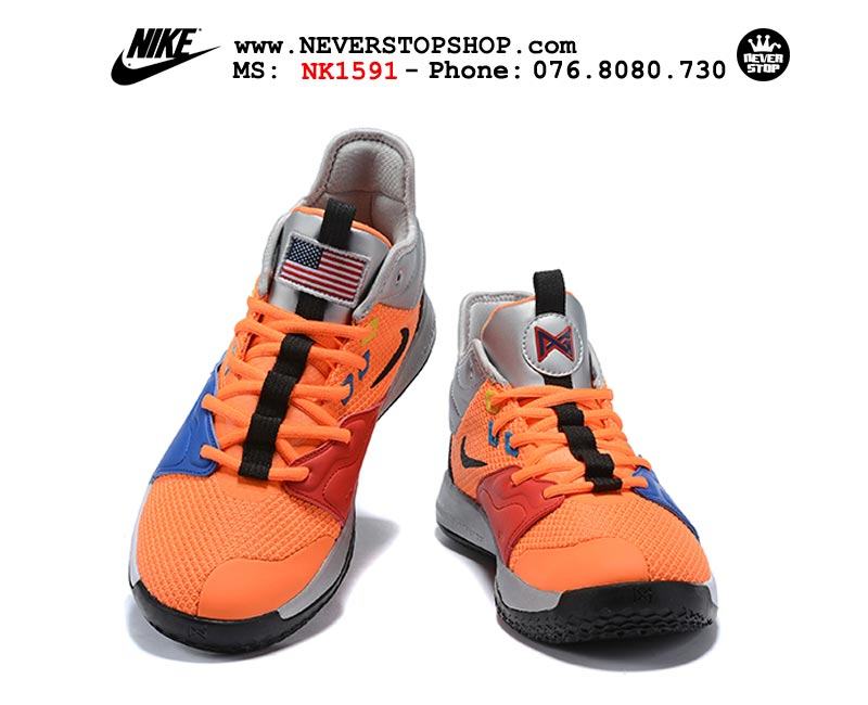 Giày bóng rổ Nike PG 3.0 NASA Orange outdoor hàng sfake replica giá rẻ tốt nhất HCM