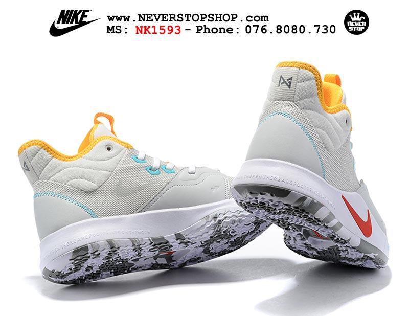 Giày bóng rổ Nike PG 3.0 Silver Yellow outdoor hàng sfake replica giá rẻ tốt nhất HCM
