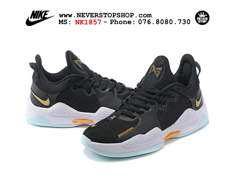 Giày bóng rổ Nike PG 5.0 Đen Trắng nam hàng đẹp replica sfake giá rẻ tại NeverStop Sneaker Shop Quận 3 HCM