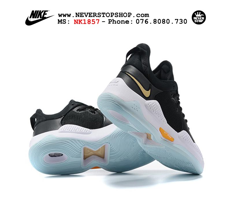 Giày bóng rổ Nike PG 5.0 Đen Trắng nam hàng đẹp replica sfake giá rẻ tại NeverStop Sneaker Shop Quận 3 HCM