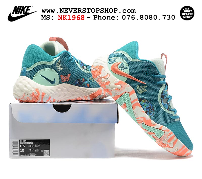Giày bóng rổ nam Nike PG 6.0 Xanh Lá bản đẹp chuẩn replica 1:1 authentic giá rẻ tại NeverStop Sneaker Shop Quận 3 HCM