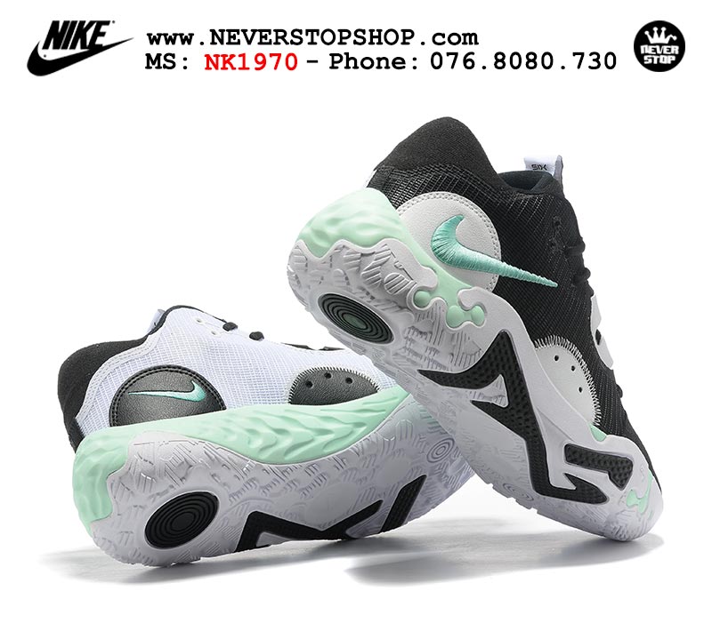 Giày bóng rổ nam Nike PG 6.0 Đen Xanh bản đẹp chuẩn replica 1:1 authentic giá rẻ tại NeverStop Sneaker Shop Quận 3 HCM
