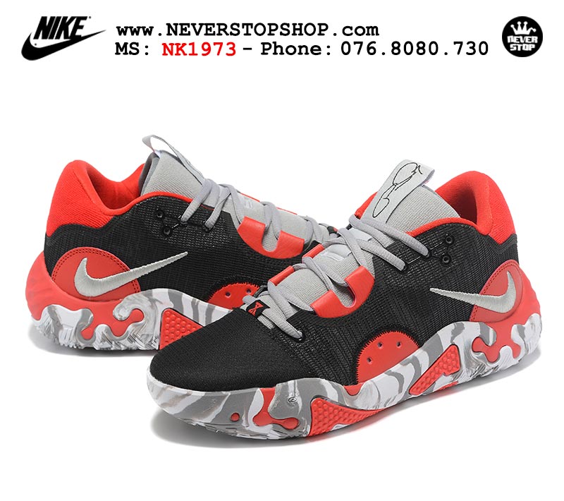 Giày bóng rổ nam Nike PG 6.0 Đỏ Đen Hồng bản đẹp chuẩn replica 1:1 authentic giá rẻ tại NeverStop Sneaker Shop Quận 3 HCM