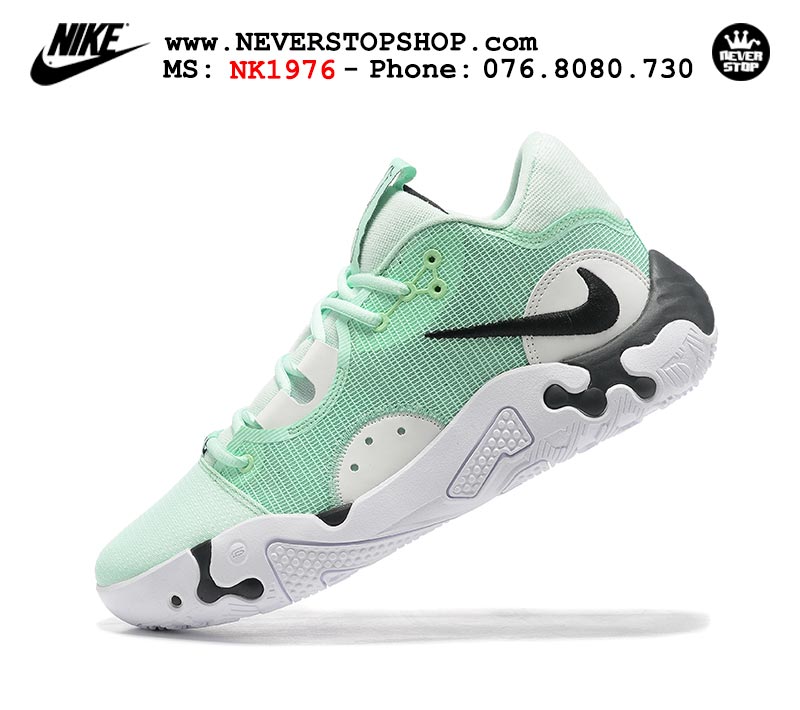 Giày bóng rổ nam Nike PG 6.0 Xanh Trắng bản đẹp chuẩn replica 1:1 authentic giá rẻ tại NeverStop Sneaker Shop Quận 3 HCM