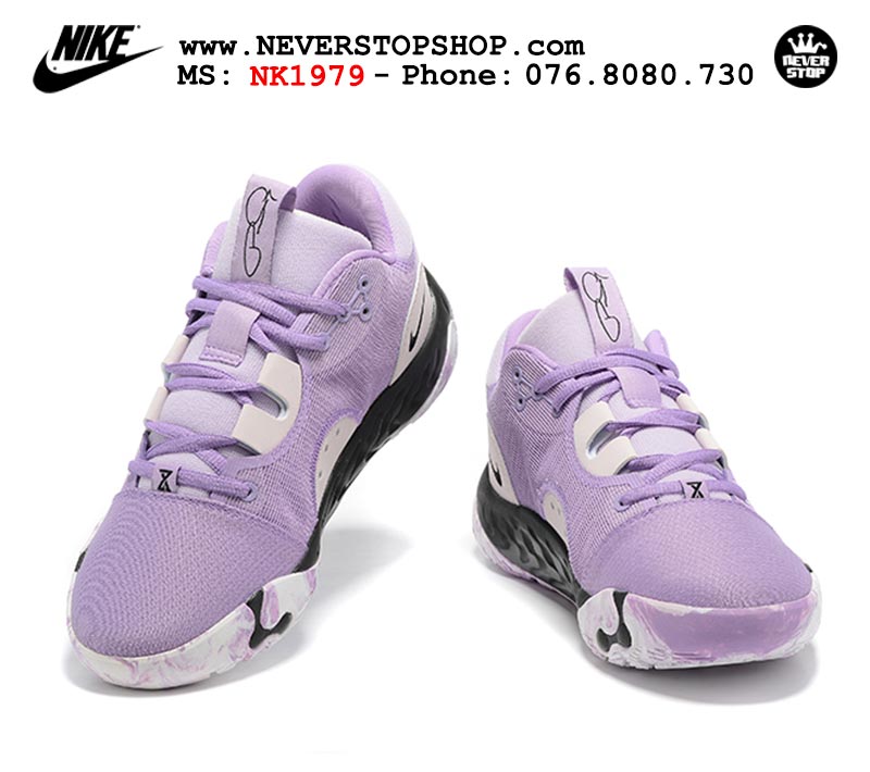 Giày bóng rổ nam Nike PG 6.0 Tím Trắng bản đẹp chuẩn replica 1:1 authentic giá rẻ tại NeverStop Sneaker Shop Quận 3 HCM