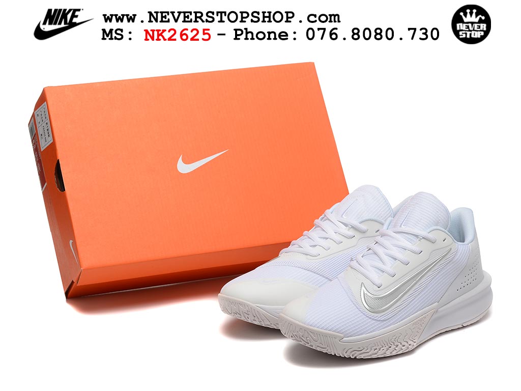 Giày bóng rổ Nike Precision 7 Trắng nam nữ hàng đẹp chuẩn best quality batch rep 1:1 như chính hãng real giá rẻ tại NeverStop Sneaker Shop HCM