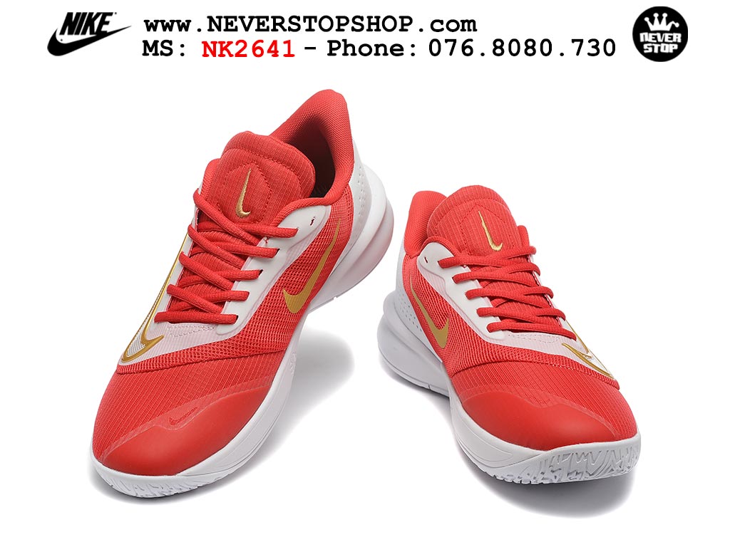 Giày bóng rổ Nike Precision 7 Đỏ Trắng nam nữ hàng đẹp chuẩn best quality batch rep 1:1 như chính hãng real giá rẻ tại NeverStop Sneaker Shop HCM