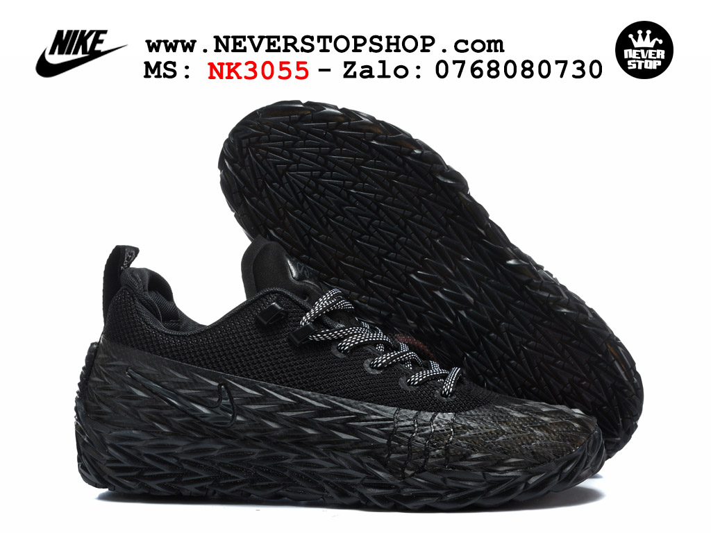 Giày bóng rổ outdoor Nike ST Charge Đen đế XDR-X chống mòn cực tốt kèm Air Zoom hàng like auth replica 1:1 giá rẻ tại NeverStop Sneaker Shop HCM