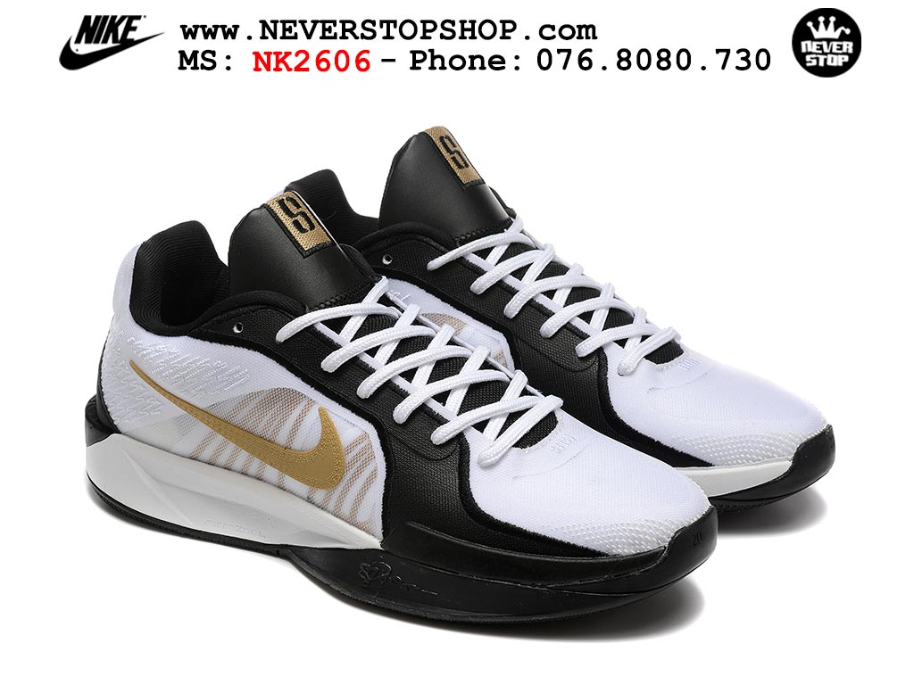 Giày bóng rổ Nike Sabrina 2 Trắng Vàng nam nữ hàng đẹp chuẩn best quality batch rep 1:1 như chính hãng real giá rẻ tại NeverStop Sneaker Shop HCM