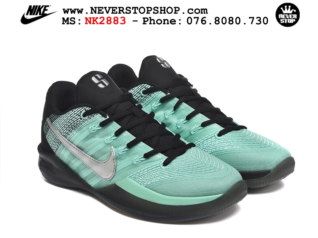 Giày bóng rổ Nike Sabrina 3 Xanh Ngọc Đen nam nữ hàng đẹp chuẩn best quality batch rep 1:1 như chính hãng real giá rẻ tại NeverStop Sneaker Shop HCM