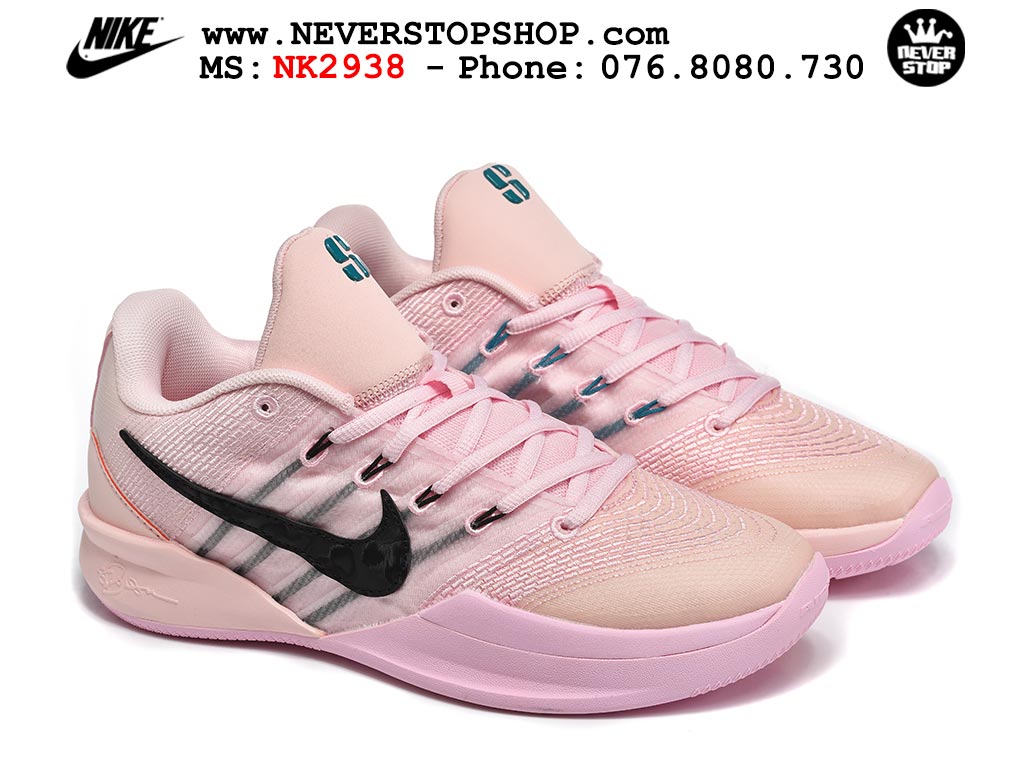 Giày bóng rổ Nike Sabrina 3 Hồng Đen nam nữ hàng đẹp chuẩn best quality batch rep 1:1 như chính hãng real giá rẻ tại NeverStop Sneaker Shop HCM