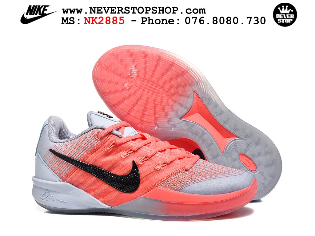 Giày bóng rổ Nike Sabrina 3 Đỏ Xám nam nữ hàng đẹp chuẩn best quality batch rep 1:1 như chính hãng real giá rẻ tại NeverStop Sneaker Shop HCM