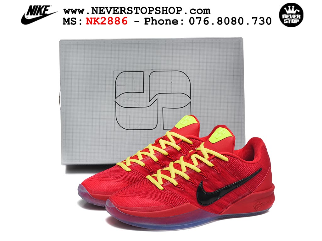 Giày bóng rổ Nike Sabrina 3 Đỏ Vàng nam nữ hàng đẹp chuẩn best quality batch rep 1:1 như chính hãng real giá rẻ tại NeverStop Sneaker Shop HCM