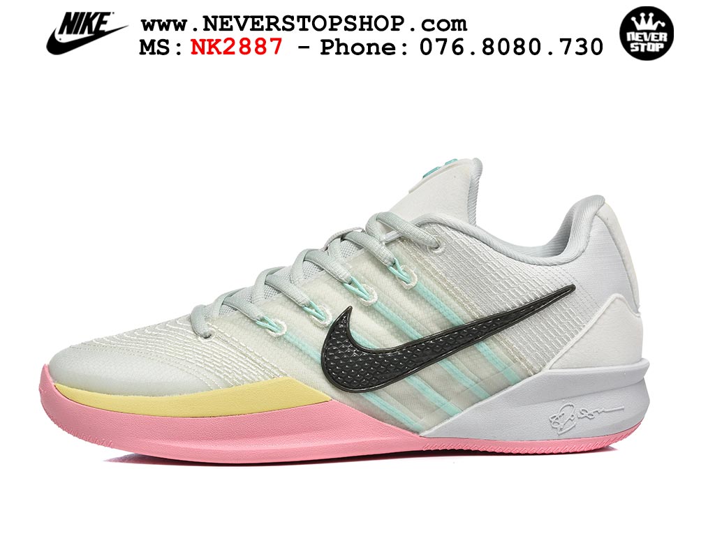 Giày bóng rổ Nike Sabrina 3 Xám Hồng nam nữ hàng đẹp chuẩn best quality batch rep 1:1 như chính hãng real giá rẻ tại NeverStop Sneaker Shop HCM