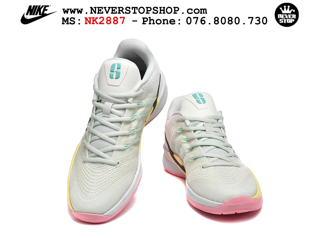 Giày bóng rổ Nike Sabrina 3 Xám Hồng nam nữ hàng đẹp chuẩn best quality batch rep 1:1 như chính hãng real giá rẻ tại NeverStop Sneaker Shop HCM