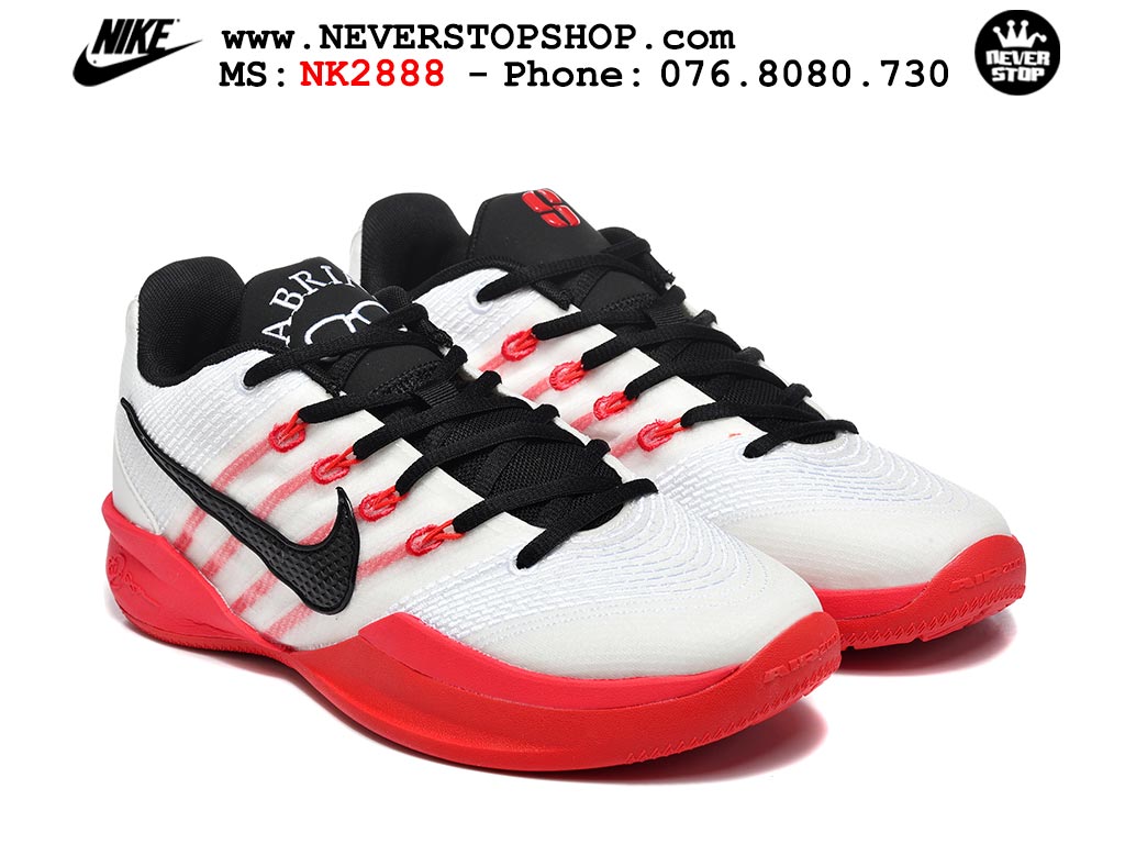 Giày bóng rổ Nike Sabrina 3 Đỏ Trắng nam nữ hàng đẹp chuẩn best quality batch rep 1:1 như chính hãng real giá rẻ tại NeverStop Sneaker Shop HCM