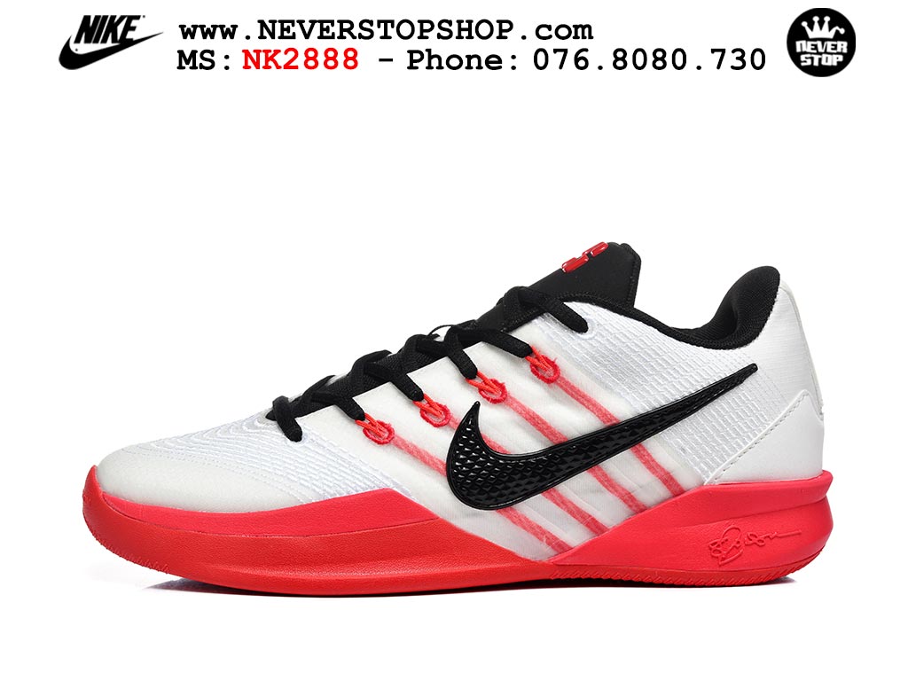 Giày bóng rổ Nike Sabrina 3 Đỏ Trắng nam nữ hàng đẹp chuẩn best quality batch rep 1:1 như chính hãng real giá rẻ tại NeverStop Sneaker Shop HCM