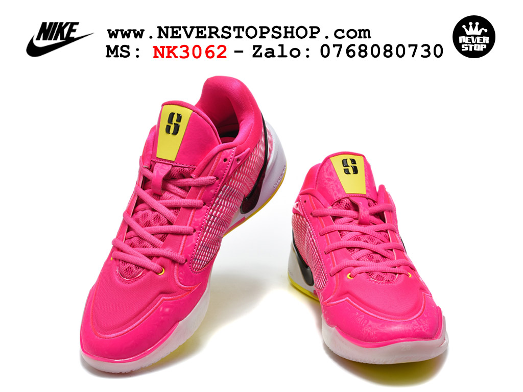 Giày bóng rổ Nike Sabrina 4 Hồng Vàng nam nữ hàng đẹp chuẩn best quality batch rep 1:1 như chính hãng real giá rẻ tại NeverStop Sneaker Shop HCM