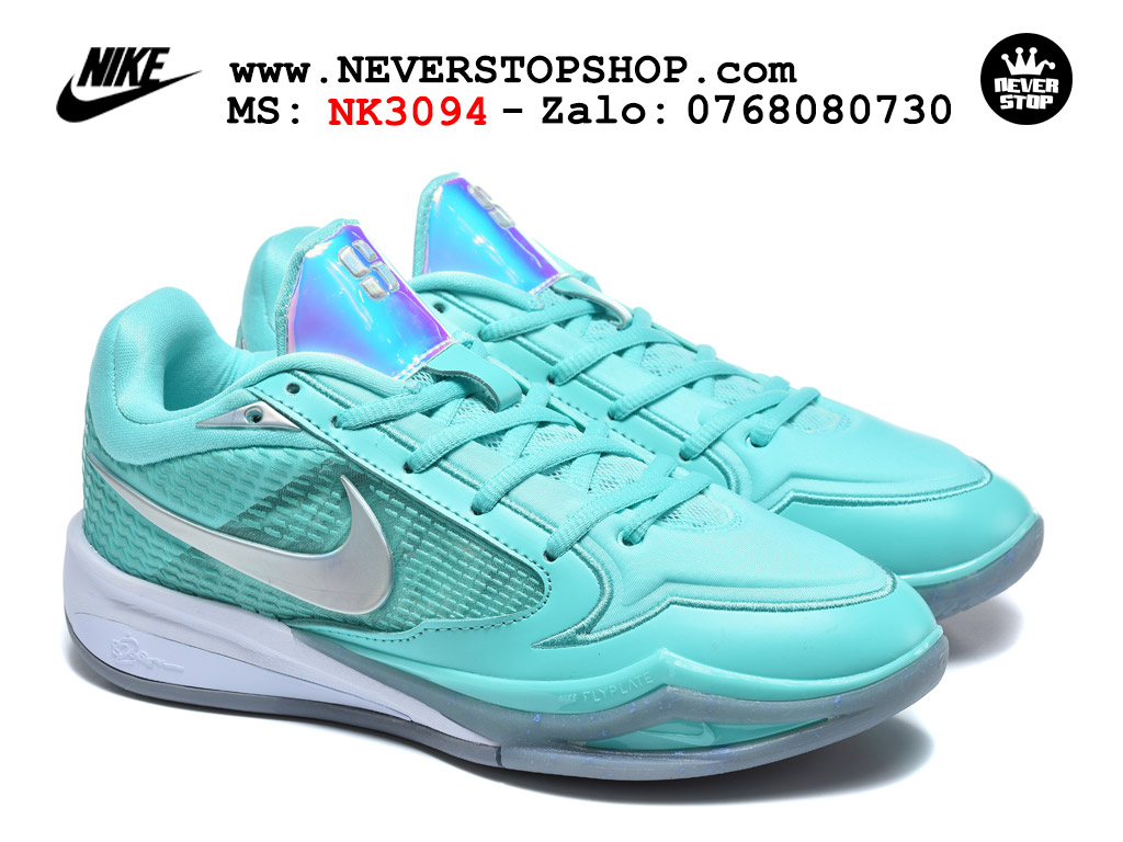 Giày bóng rổ Nike Sabrina 4 Xanh Trắng nam nữ hàng đẹp chuẩn best quality batch rep 1:1 như chính hãng real giá rẻ Sneakers Store Saigon