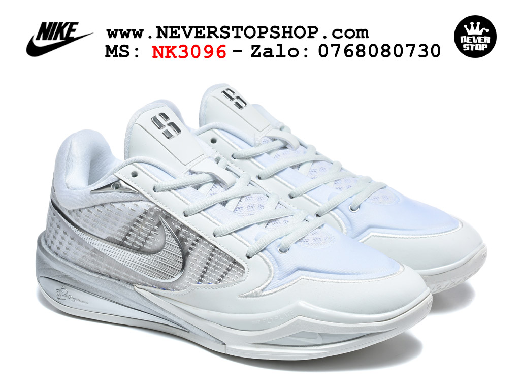 Giày bóng rổ Nike Sabrina 4 Trắng Xám Bạc nam nữ hàng đẹp chuẩn best quality batch rep 1:1 như chính hãng real giá rẻ Sneakers Store Saigon
