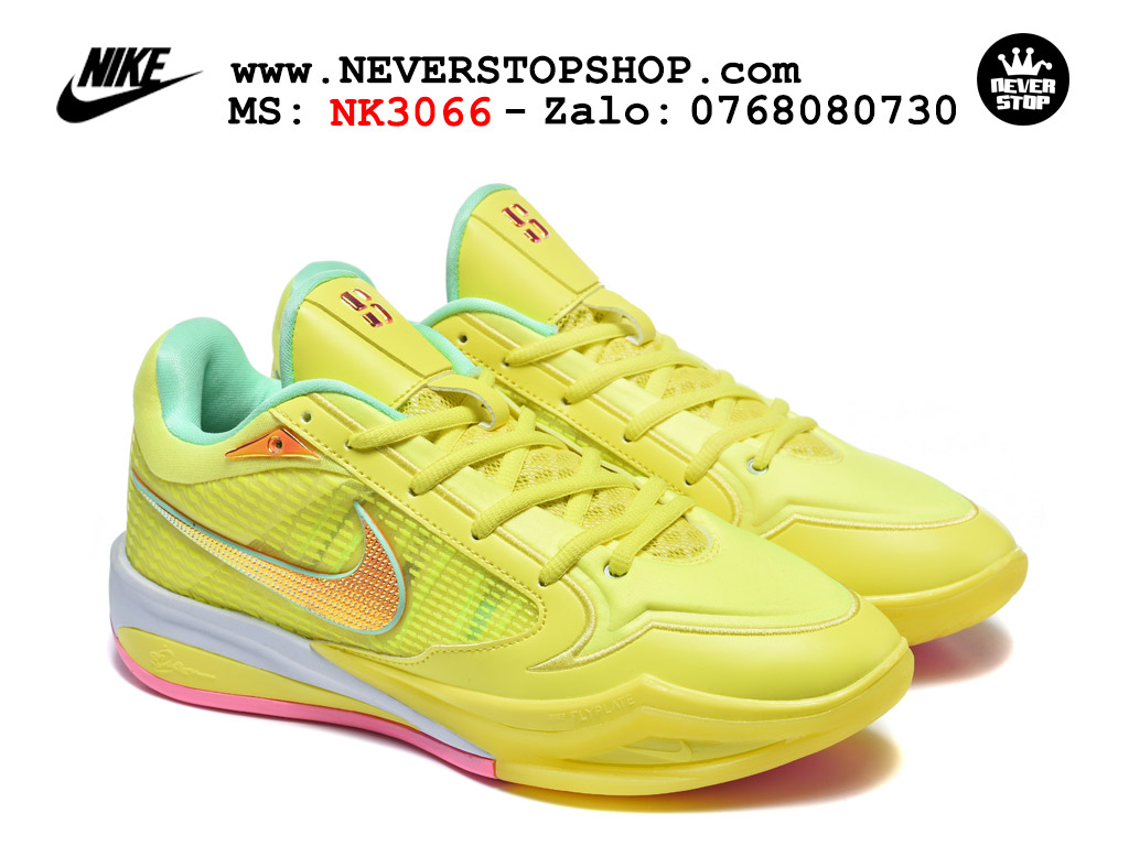 Giày bóng rổ Nike Sabrina 4 Vàng nam nữ hàng đẹp chuẩn best quality batch rep 1:1 như chính hãng real giá rẻ tại NeverStop Sneaker Shop HCM