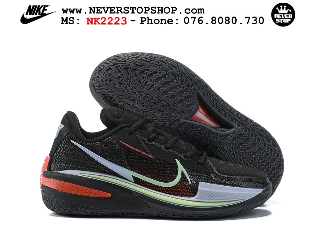 Giày bóng rổ nam Nike Zoom GT Cut 1 Đen Xanh hàng đẹp siêu cấp replica 1:1 giá rẻ tại NeverStop Sneaker Shop Quận 3 HCM
