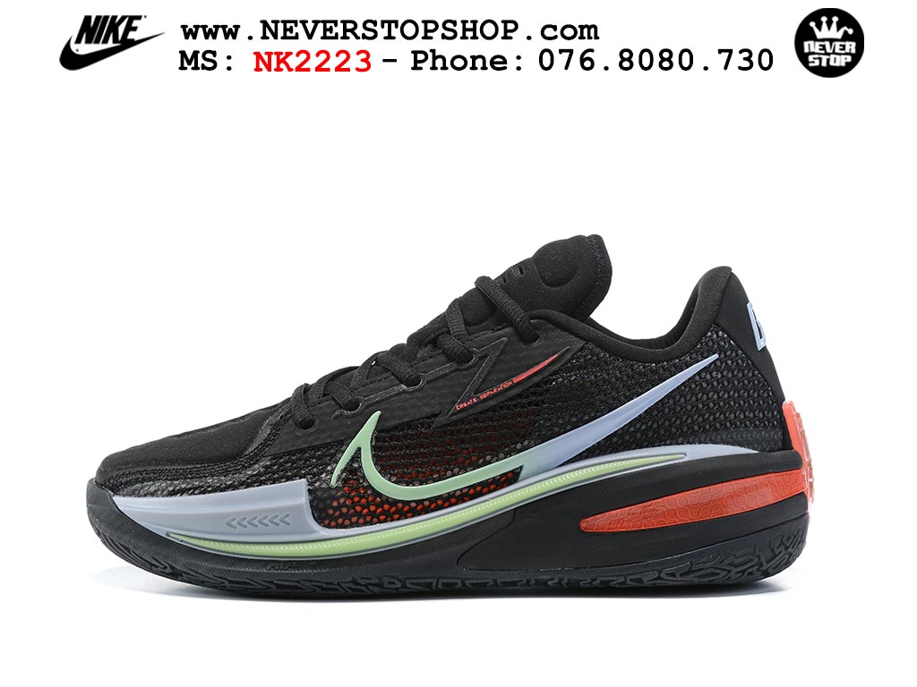 Giày bóng rổ nam Nike Zoom GT Cut 1 Đen Xanh hàng đẹp siêu cấp replica 1:1 giá rẻ tại NeverStop Sneaker Shop Quận 3 HCM