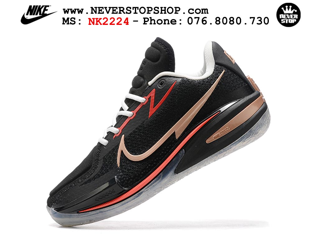Giày bóng rổ nam Nike Zoom GT Cut 1 Đen Đỏ hàng đẹp siêu cấp replica 1:1 giá rẻ tại NeverStop Sneaker Shop Quận 3 HCM