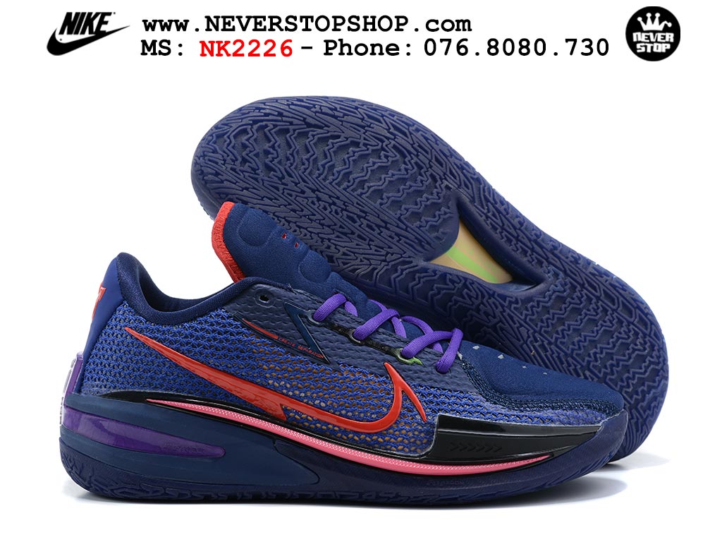 Giày bóng rổ nam Nike Zoom GT Cut 1 Xanh Dương Đỏ hàng đẹp siêu cấp replica 1:1 giá rẻ tại NeverStop Sneaker Shop Quận 3 HCM