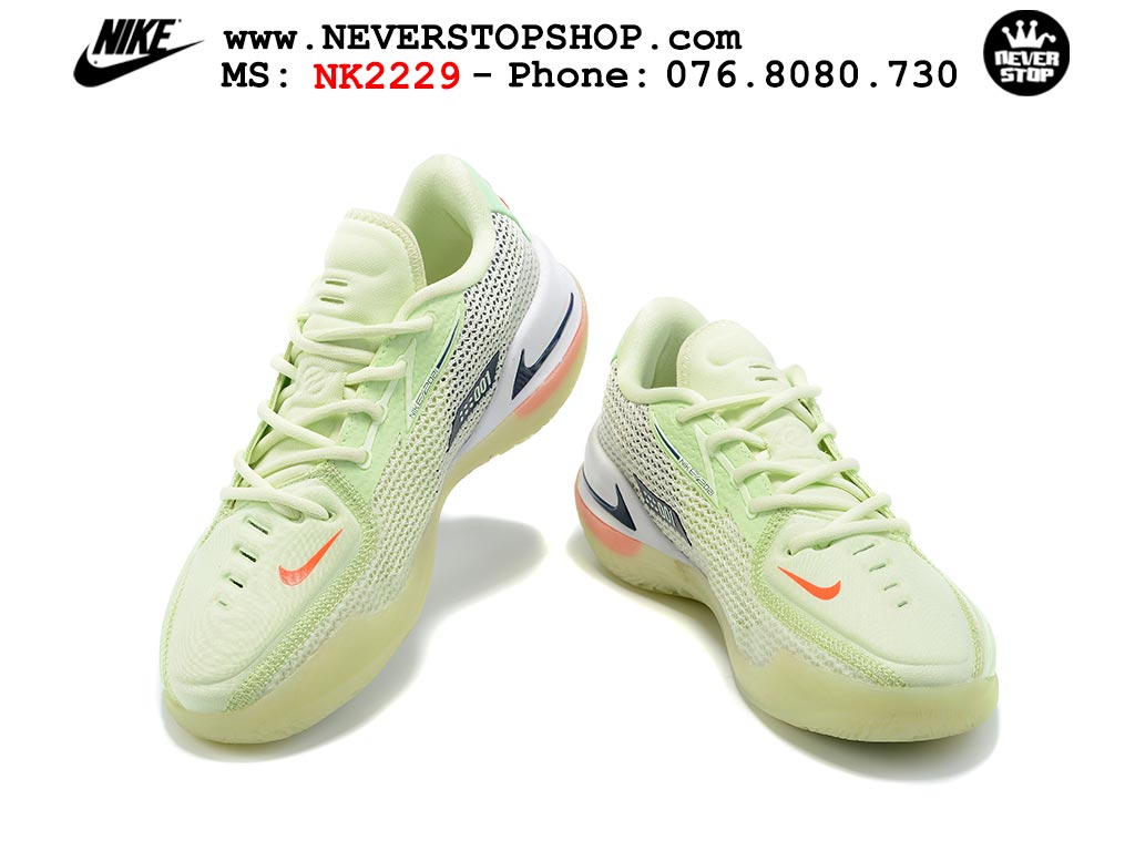 Giày bóng rổ nam Nike Zoom GT Cut 1 Vàng Xanh Lá hàng đẹp siêu cấp replica 1:1 giá rẻ tại NeverStop Sneaker Shop Quận 3 HCM