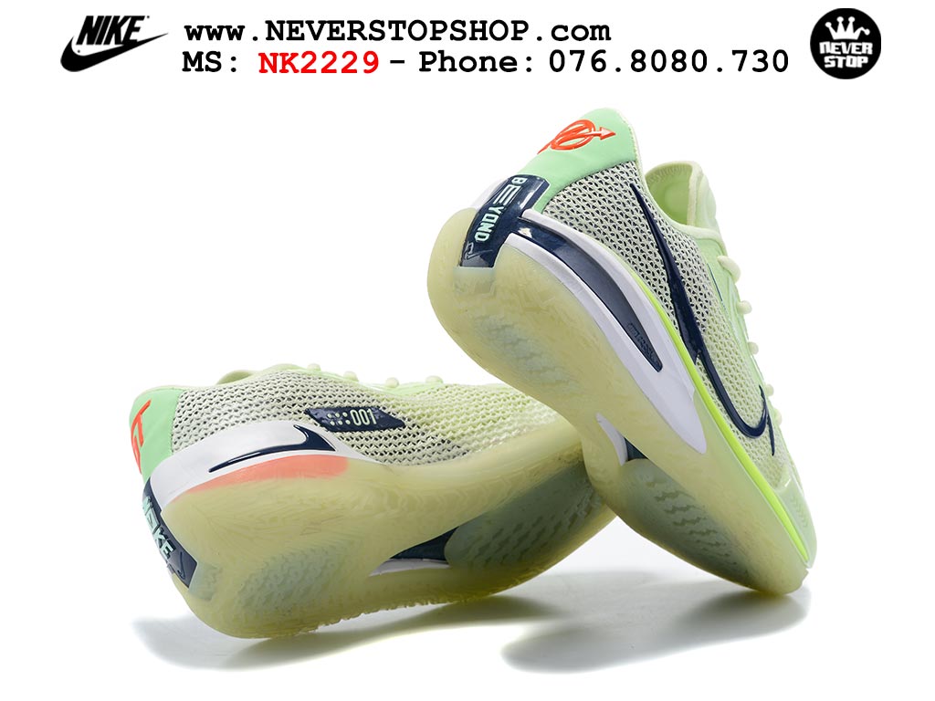 Giày bóng rổ nam Nike Zoom GT Cut 1 Vàng Xanh Lá hàng đẹp siêu cấp replica 1:1 giá rẻ tại NeverStop Sneaker Shop Quận 3 HCM