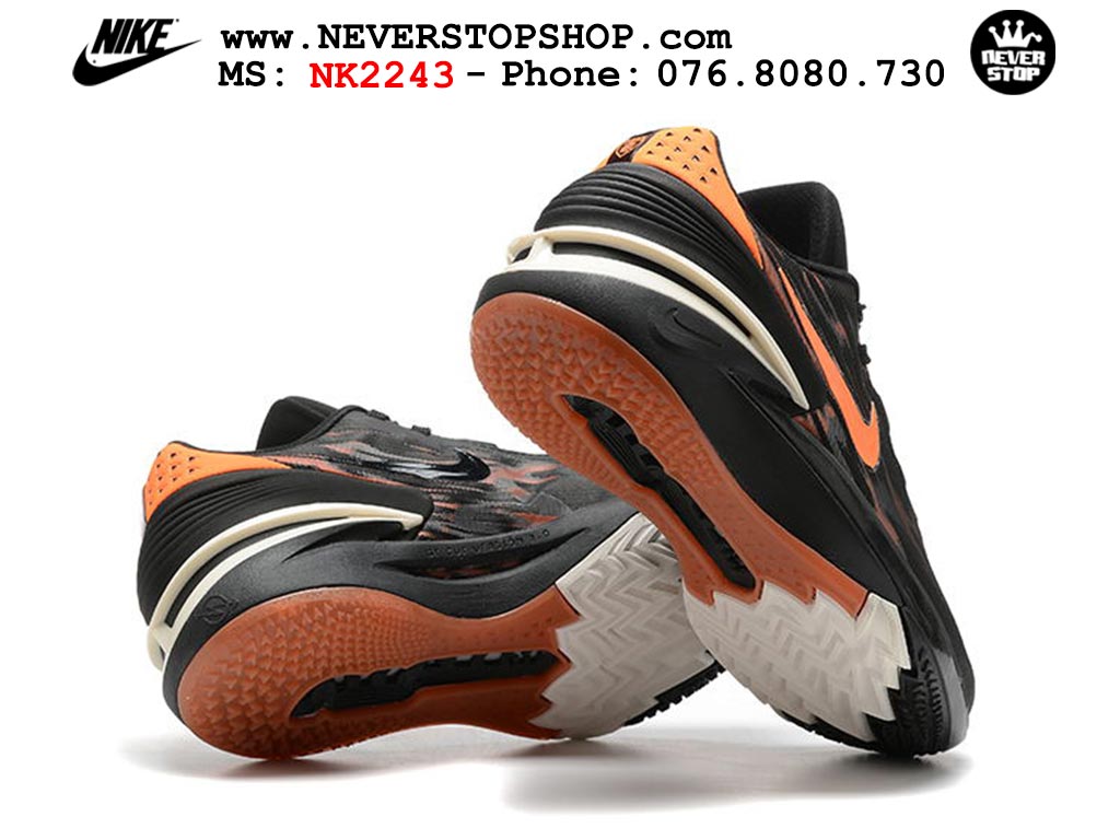 Giày bóng rổ nam Nike Zoom GT Cut 2 Đen Cam hàng đẹp siêu cấp replica 1:1 giá rẻ tại NeverStop Sneaker Shop Hồ Chí Minh