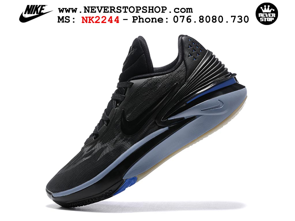 Giày bóng rổ nam Nike Zoom GT Cut 2 Đen Xanh Dương hàng đẹp siêu cấp replica 1:1 giá rẻ tại NeverStop Sneaker Shop Hồ Chí Minh