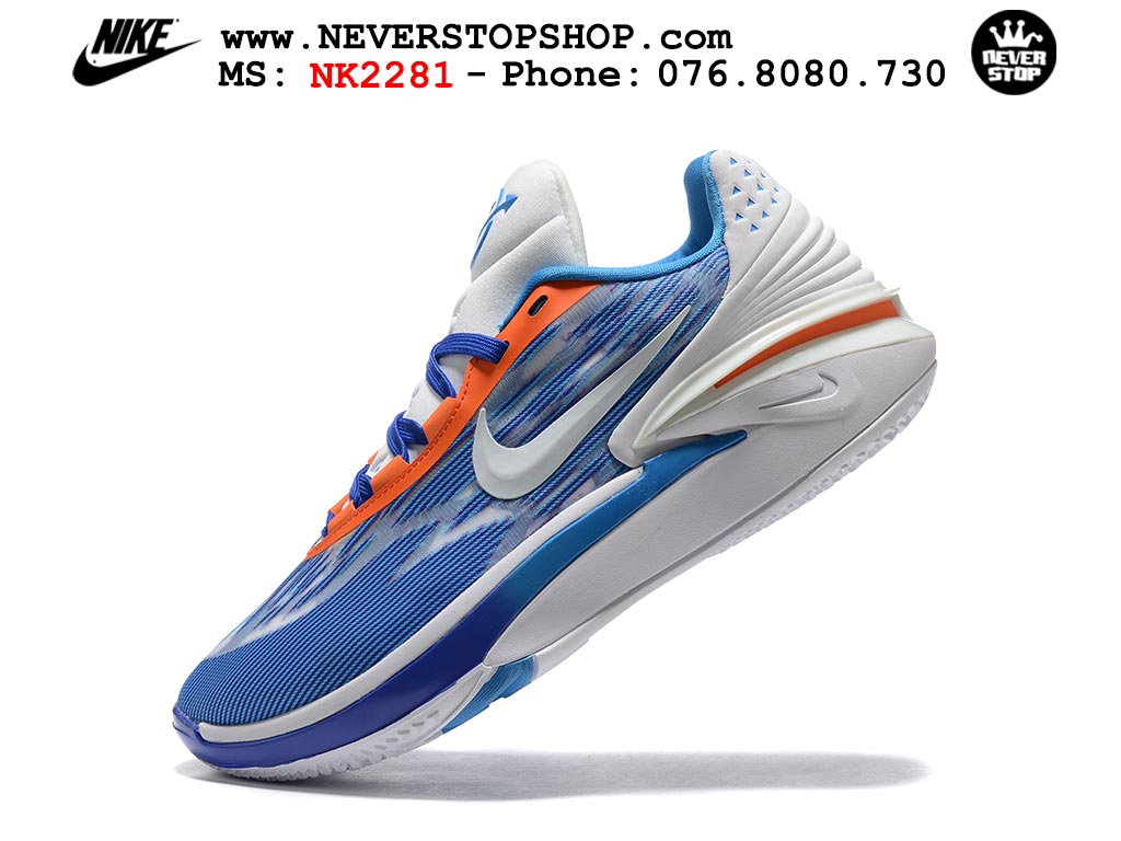 Giày bóng rổ nam Nike Zoom GT Cut 2 Xanh Dương Trắng hàng đẹp siêu cấp replica 1:1 giá rẻ tại NeverStop Sneaker Shop Hồ Chí Minh
