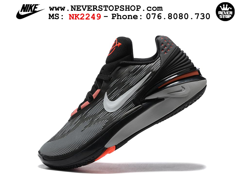 Giày bóng rổ nam Nike Zoom GT Cut 2 Đen Đỏ hàng đẹp siêu cấp replica 1:1 giá rẻ tại NeverStop Sneaker Shop Hồ Chí Minh