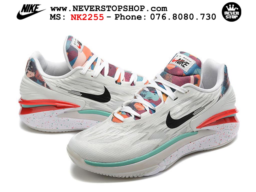 Giày bóng rổ nam Nike Zoom GT Cut 2 Trắng Đỏ hàng đẹp siêu cấp replica 1:1 giá rẻ tại NeverStop Sneaker Shop Hồ Chí Minh