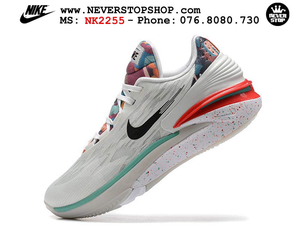 Giày bóng rổ nam Nike Zoom GT Cut 2 Trắng Đỏ hàng đẹp siêu cấp replica 1:1 giá rẻ tại NeverStop Sneaker Shop Hồ Chí Minh