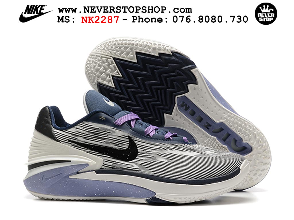Giày bóng rổ nam Nike Zoom GT Cut 2 Xanh Dương Tím hàng đẹp siêu cấp replica 1:1 giá rẻ tại NeverStop Sneaker Shop Hồ Chí Minh