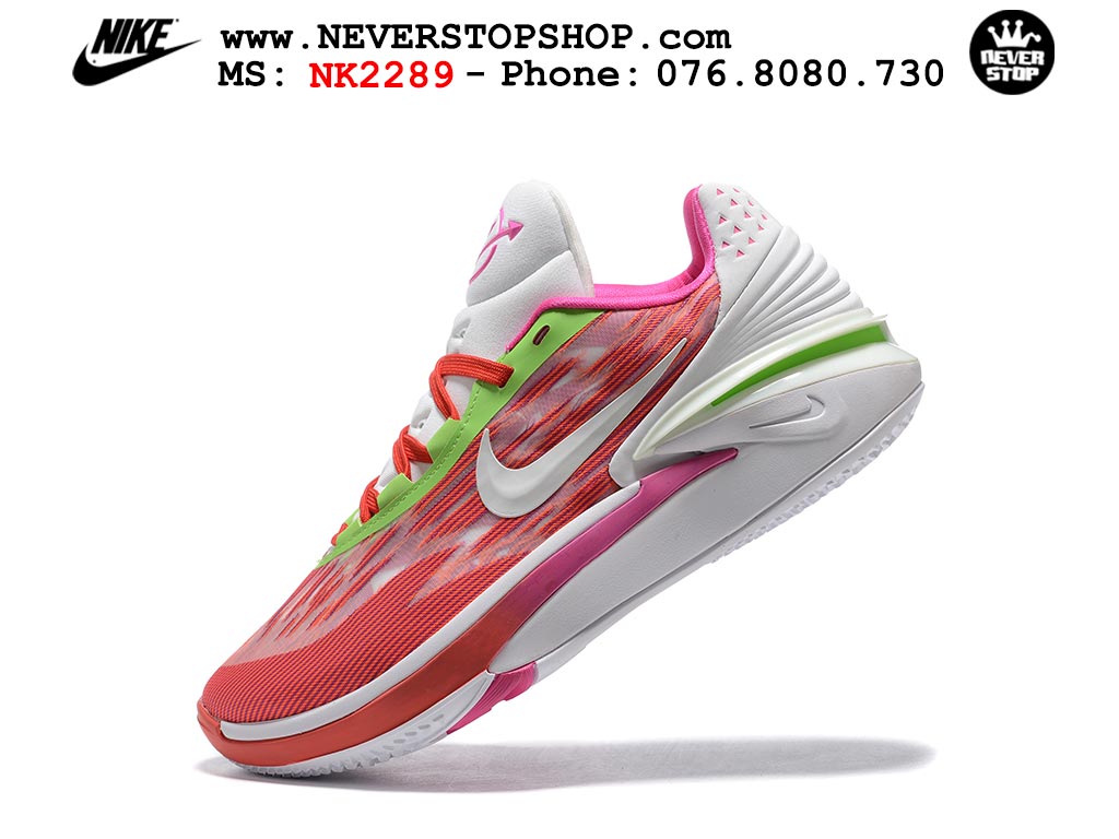Giày bóng rổ nam Nike Zoom GT Cut 2 Hồng Trắng hàng đẹp siêu cấp replica 1:1 giá rẻ tại NeverStop Sneaker Shop Hồ Chí Minh